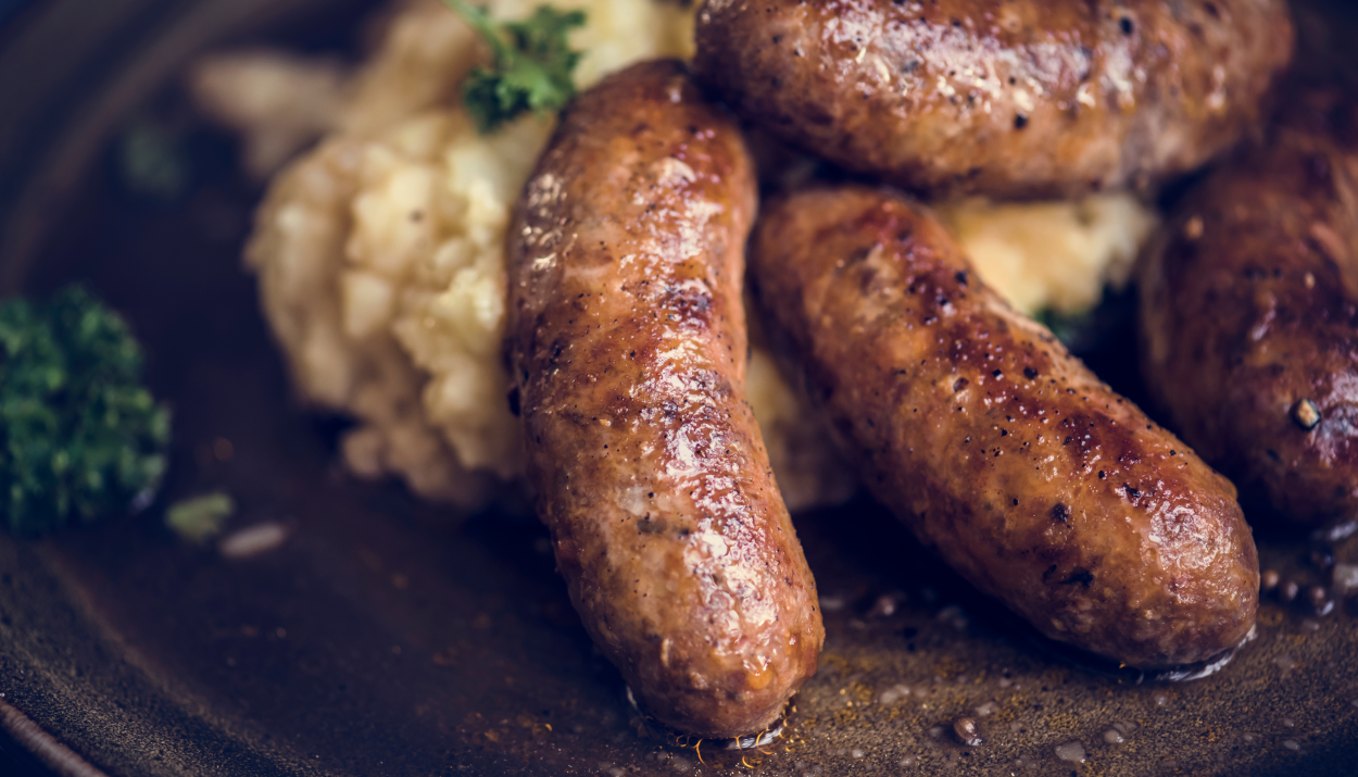 Venison and Sultana Sausages